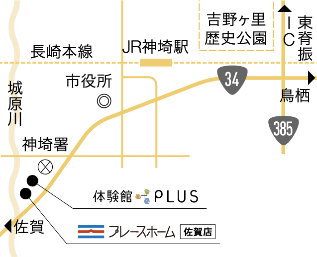 プレースホーム体験館PLUSの地図