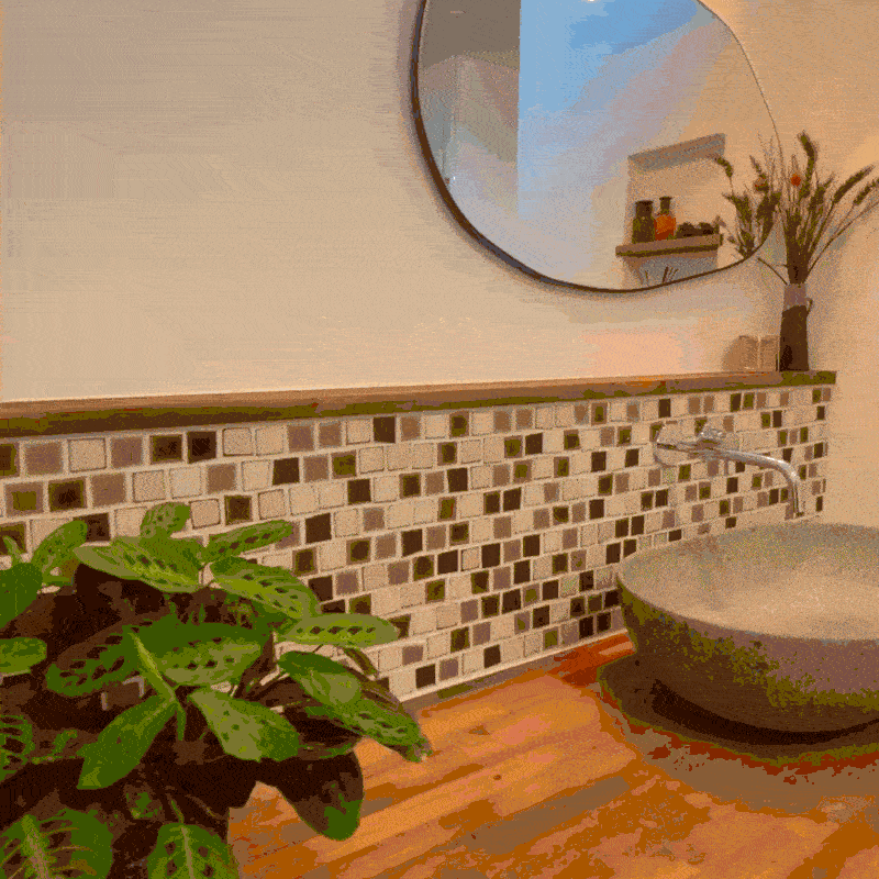 体験館PLUSのオリジナル造作洗面台